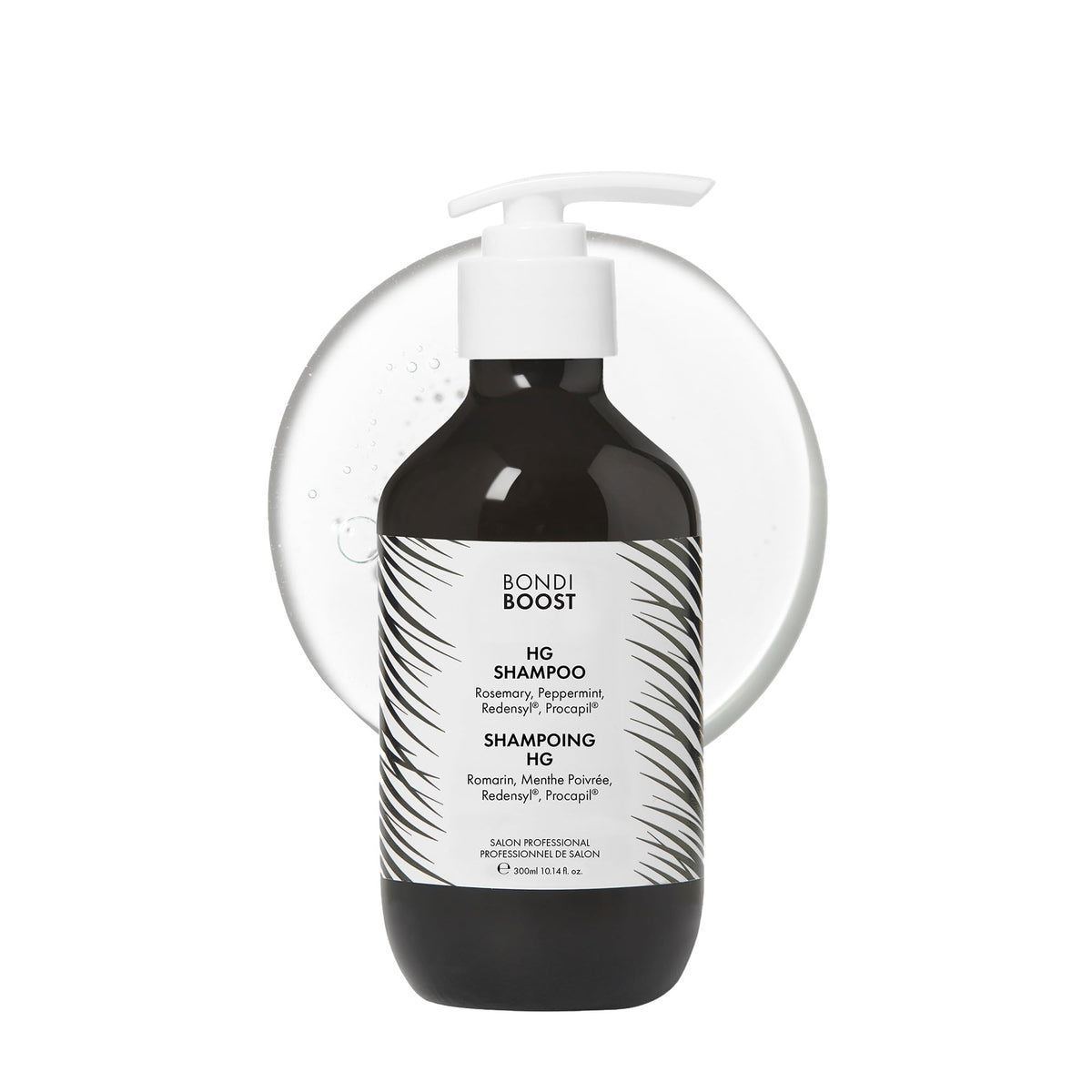 BONDIBOOST HG bottle closeup showing sulfate-free formula for fuller-looking hair