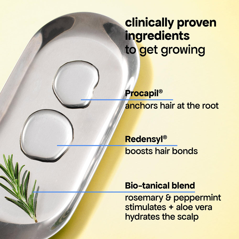 BONDIBOOST HG creamy lather image suggests daily cleansing for thinning hair