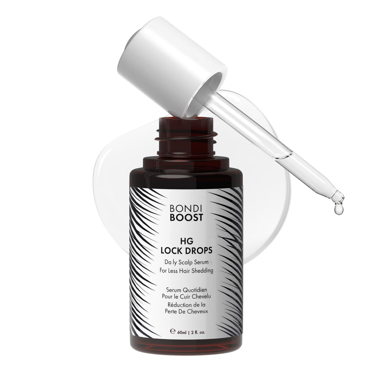 BondiBoost bottle front packaging showing clean design and daily serum benefit
