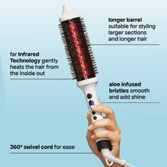 BONDIBOOST being used on long hair delivering volume and smoothness