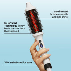 BondiBoost infrared thermal brush barrel design for comfortable grip