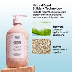 Plant-based ingredients in BONDIBOOST conditioner for moisture and elasticity