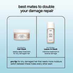 BondiBoost Hair Mask being applied from roots to ends for even hydration.