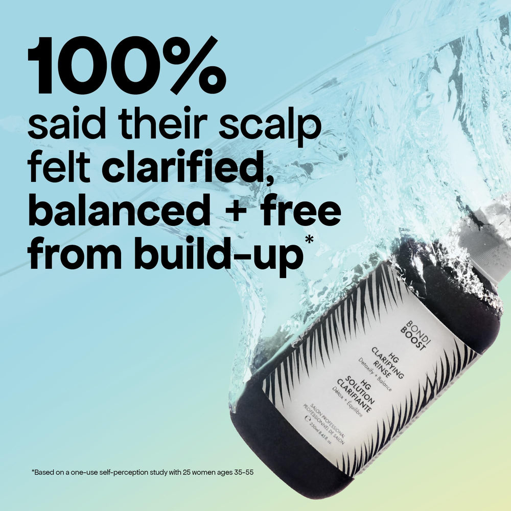 BondiBoost close-up on scalp massage to show gentle exfoliation and balance