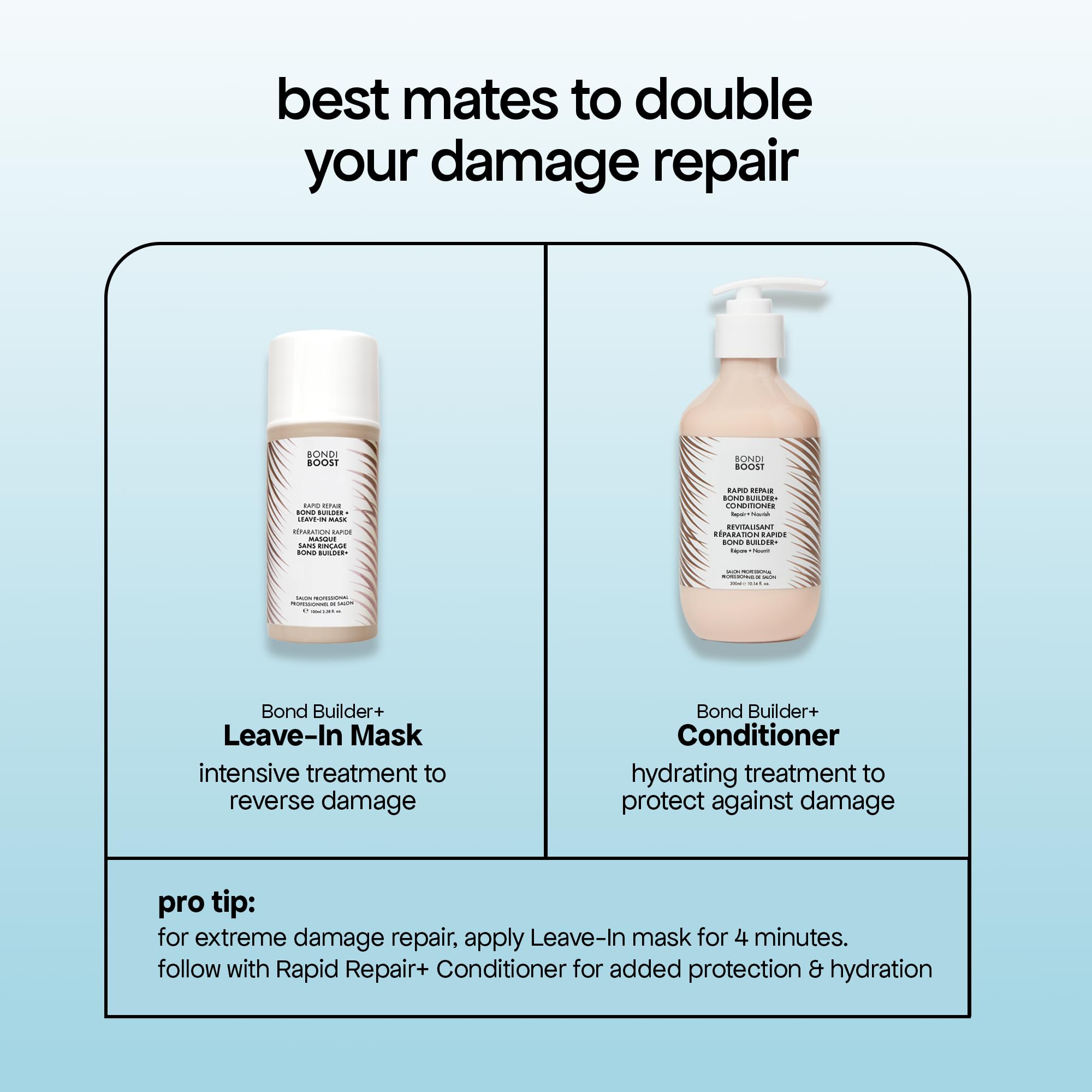Silicone-free formula in BONDIBOOST conditioner for natural shine