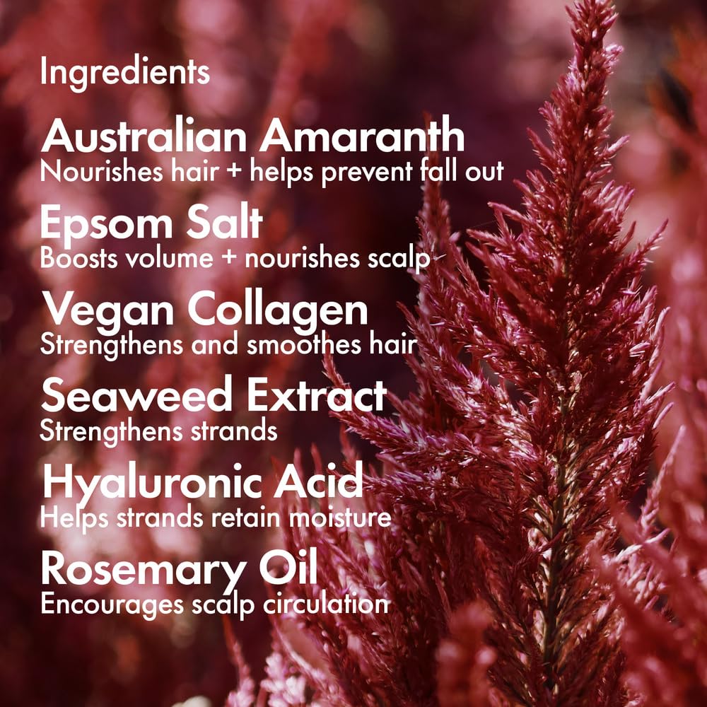 Ingredients close-up highlighting hyaluronic acid and collagen benefits.