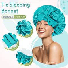 BONNET QUEEN night cap style wrap demonstrates versatile wrap options for style and hair care.