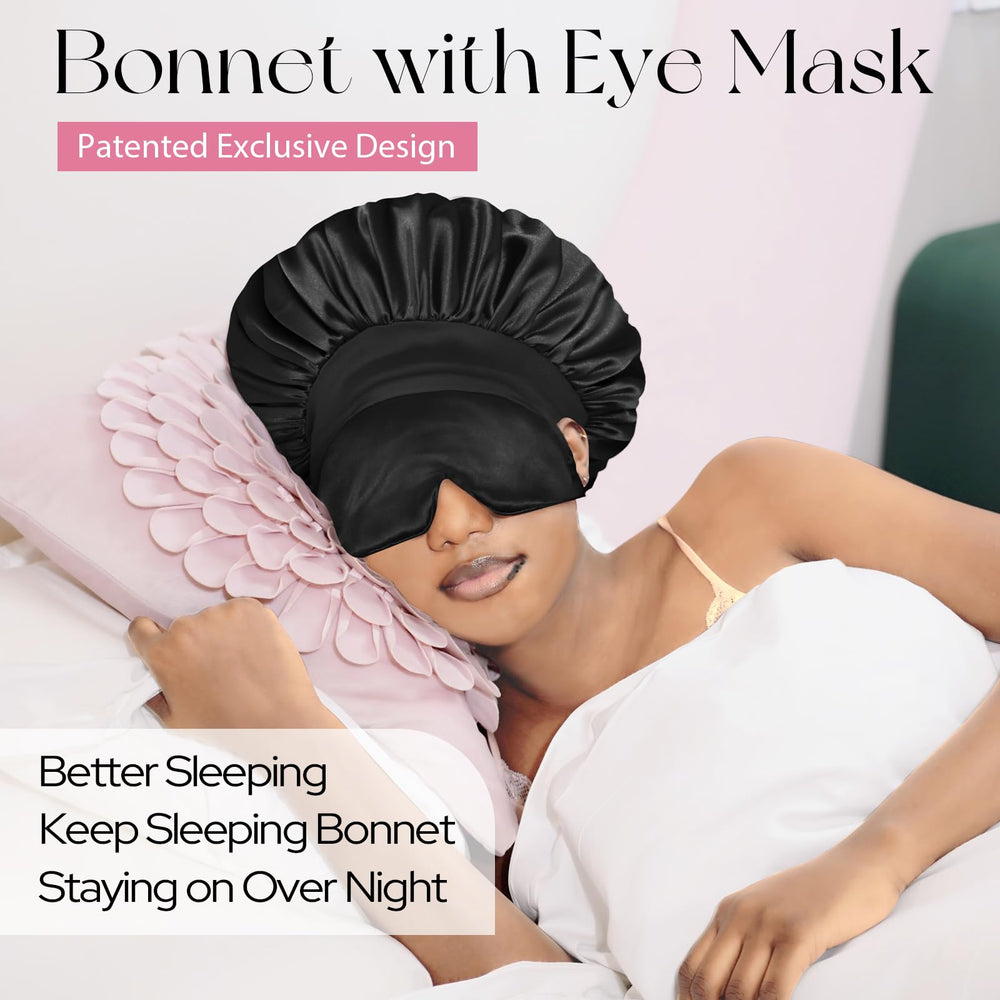 BONNET QUEEN Non-Slip double elastic ensures secure wear through the night