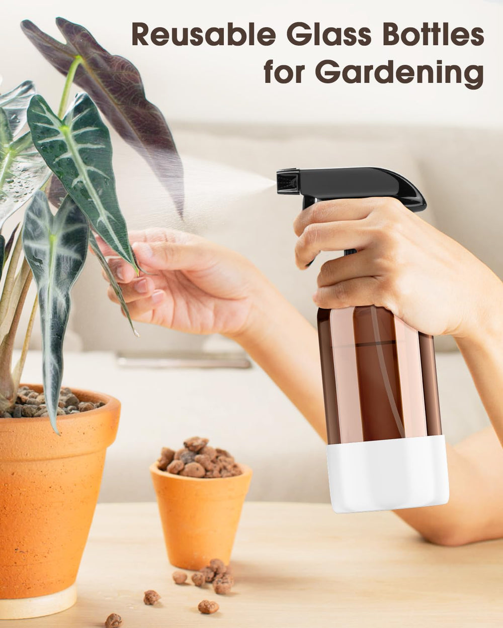 Bontip multi-use spray bottle ideal for window cleaning, aromatherapy, and hydration routines.