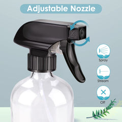Bontip reusable glass bottle with brush accessory for DIY cleaners