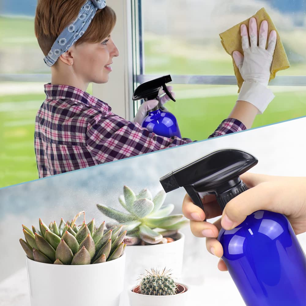 Two-pack with black triggers and lids for convenient storage.