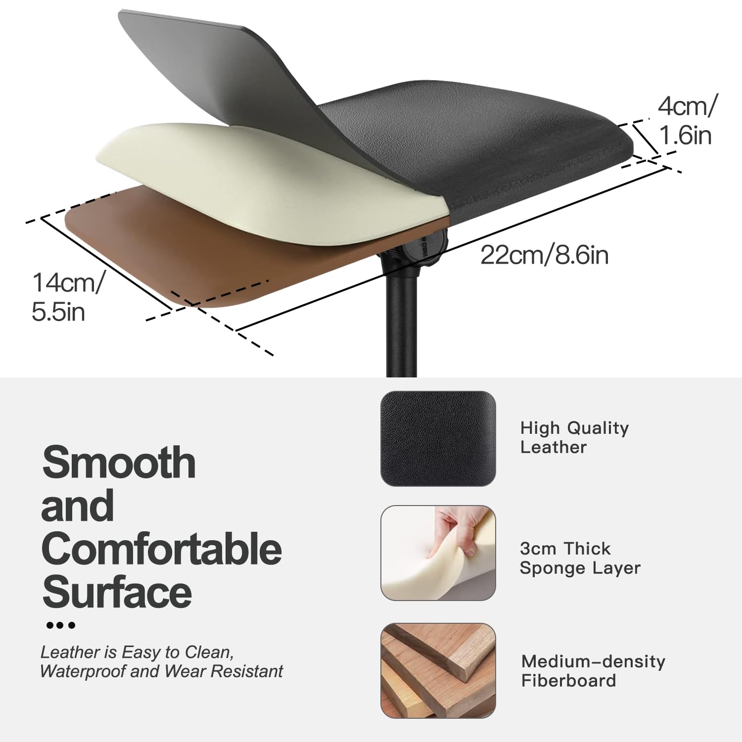 BONTOP foldable arm-rest stand for easy transport and compact storage