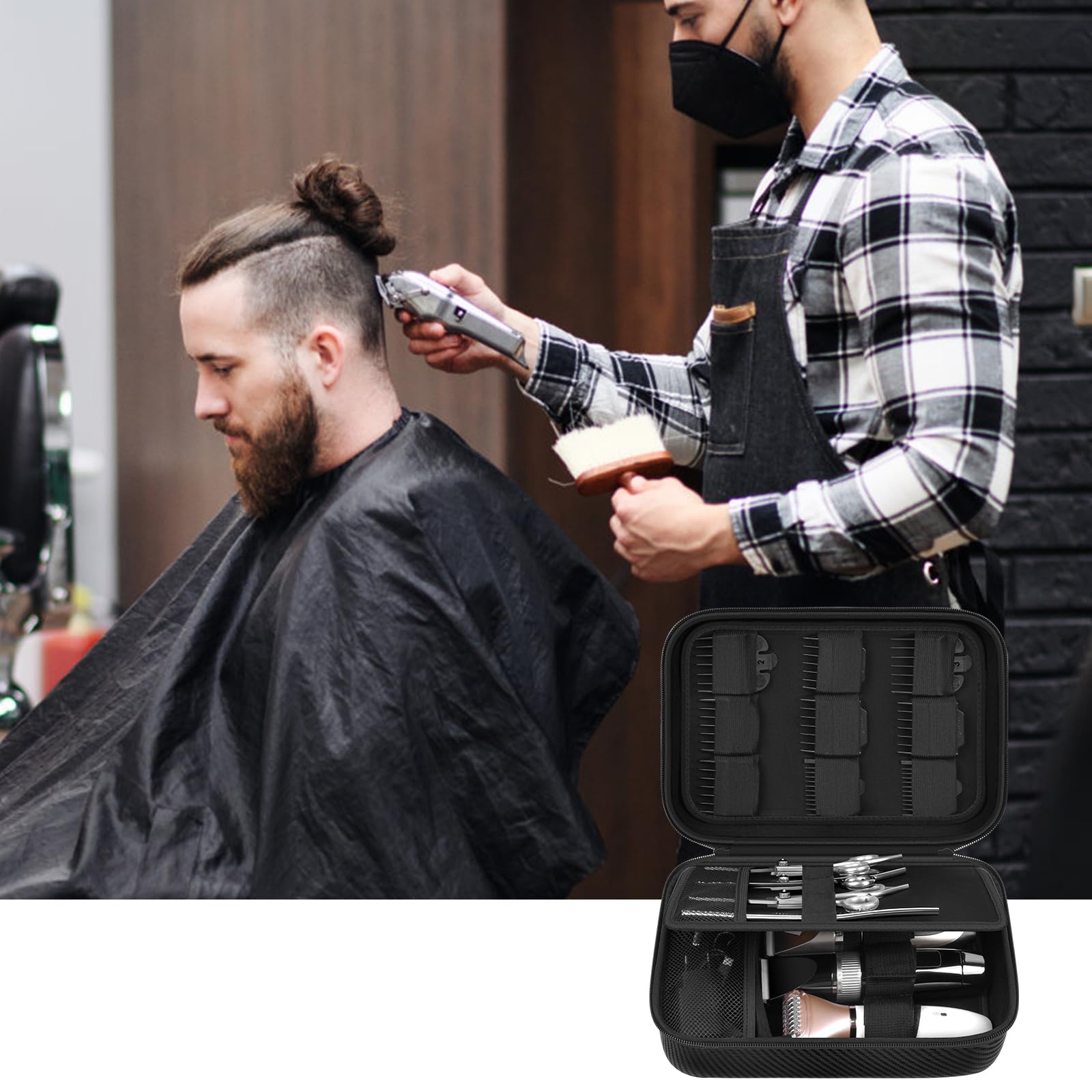 Boobowl barber bag gift-ready design suits dads and barbers.