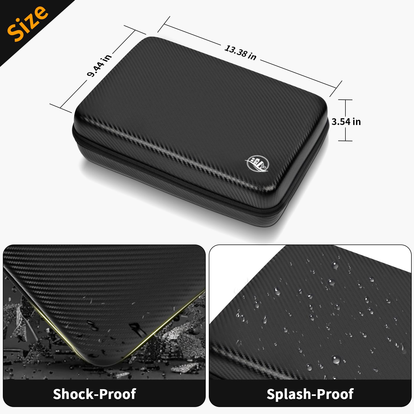 Boobowl case material highlights shock-proof and splash-proof protection for grooming gear.