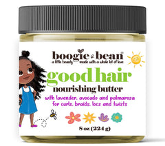 Boogie and Bean good hair oil baby-braids: hydrating formula for delicate braided hair.