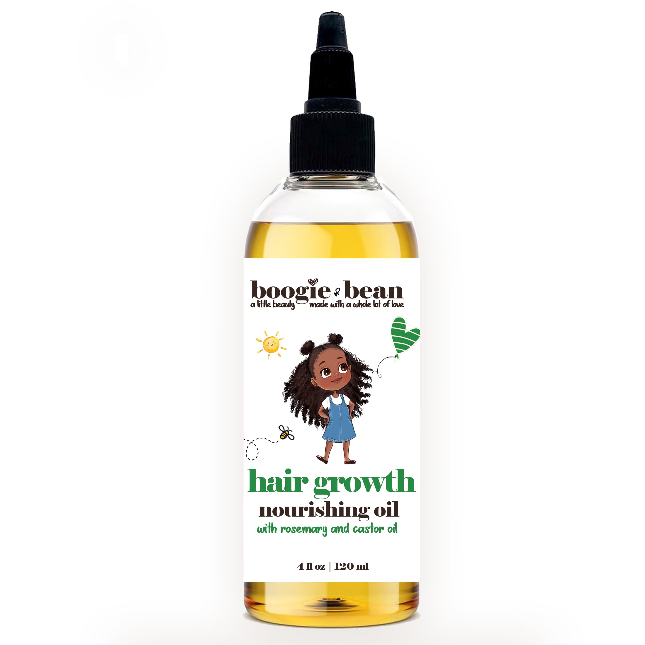 Boogie and Bean leave-in use demonstrates easy daily care for 4C curls.
