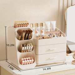 Booklov cosmetic display case provides spacious storage for daily essentials