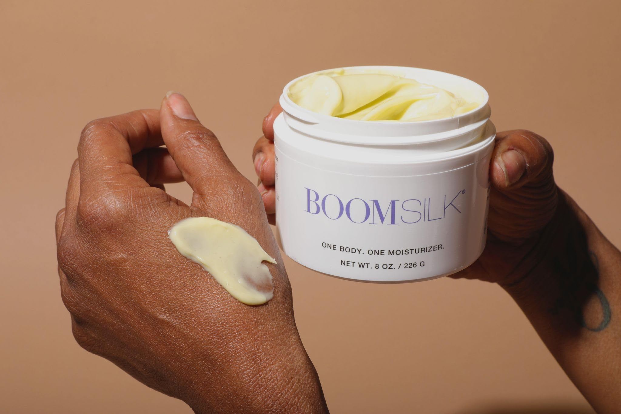 Boomsilk beeswax-honey closeup featuring organic components for protective moisture