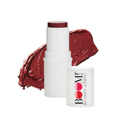 BOOM! Boomstick Color Berry swatch shows dewy, long-wearing tint.