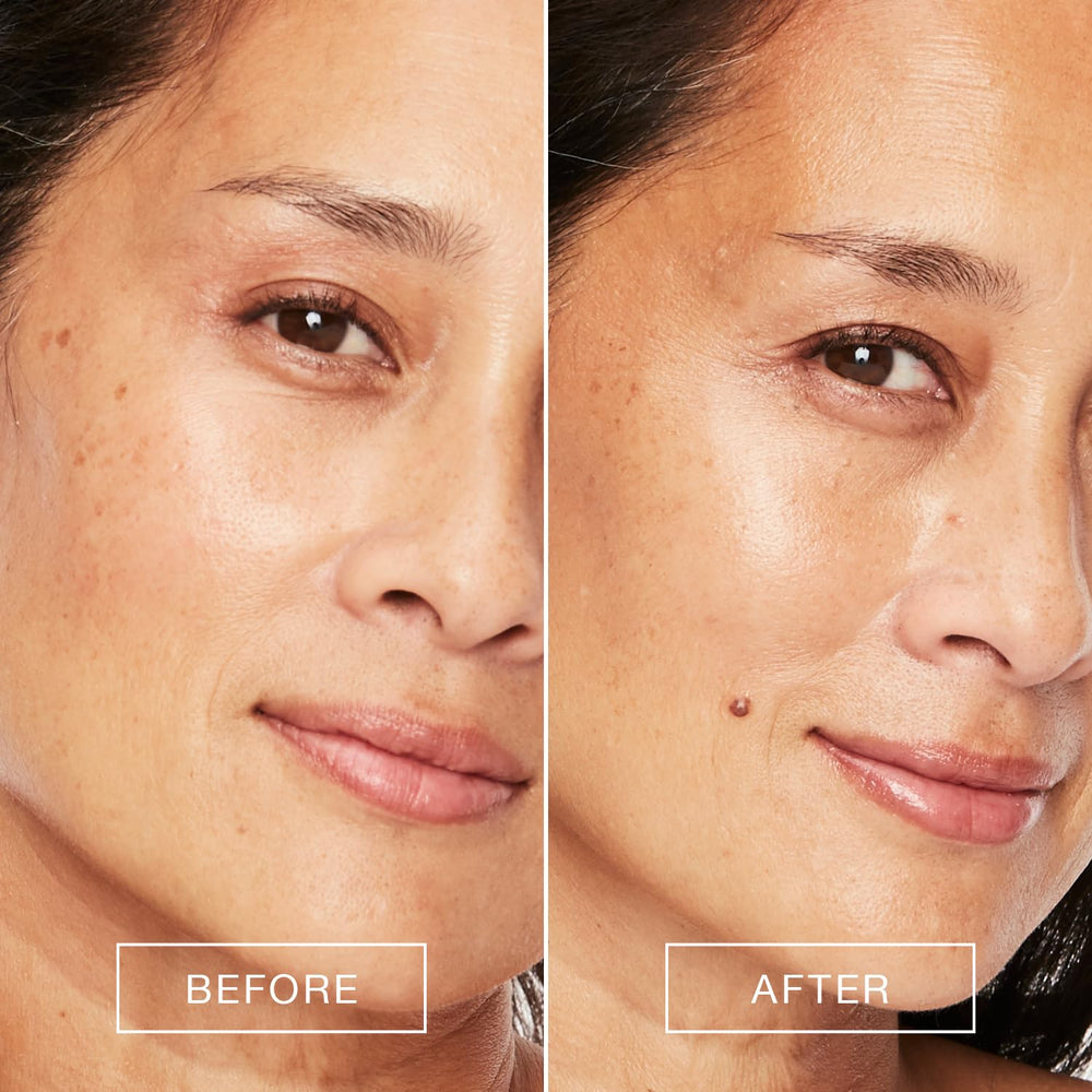 Boomstick GLO application on cheekbones demonstrates a natural, dewy glow.