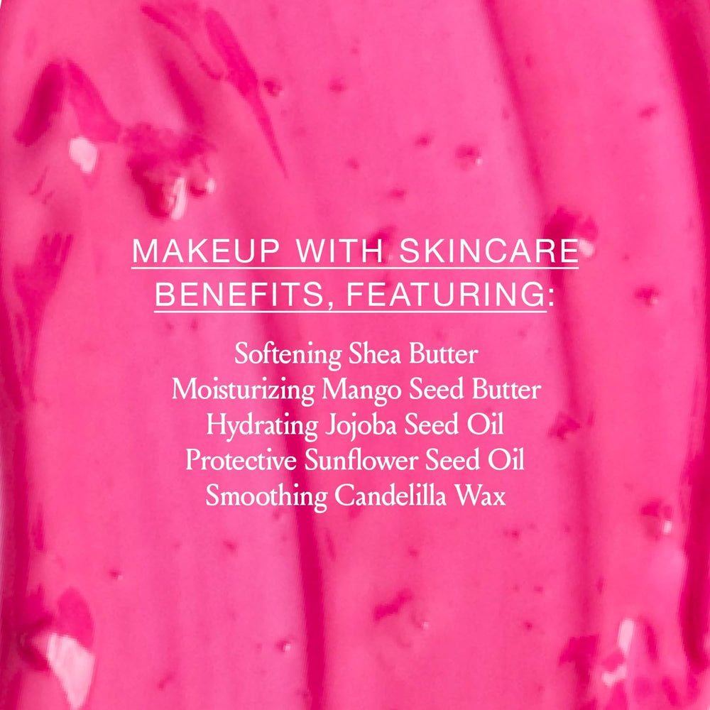 BOOM! Boomstick Peony Pink cheek tint for a youthful glow.