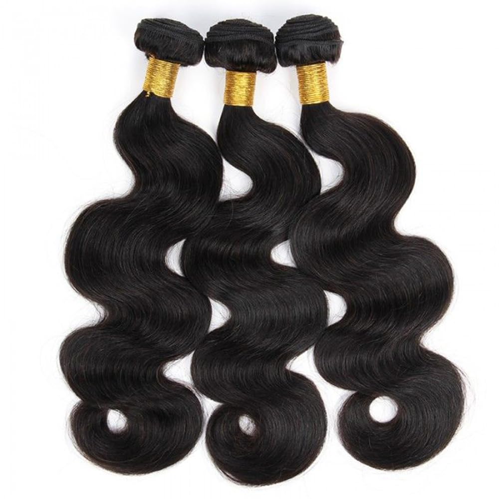 Boopwine Body Wave Bundles 14-inch weft close-up highlights durable construction for lasting waves.