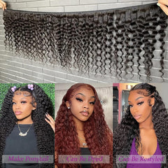 Boopwine brazilian virgin hair double-weft detail demonstrates sturdiness for lasting style.