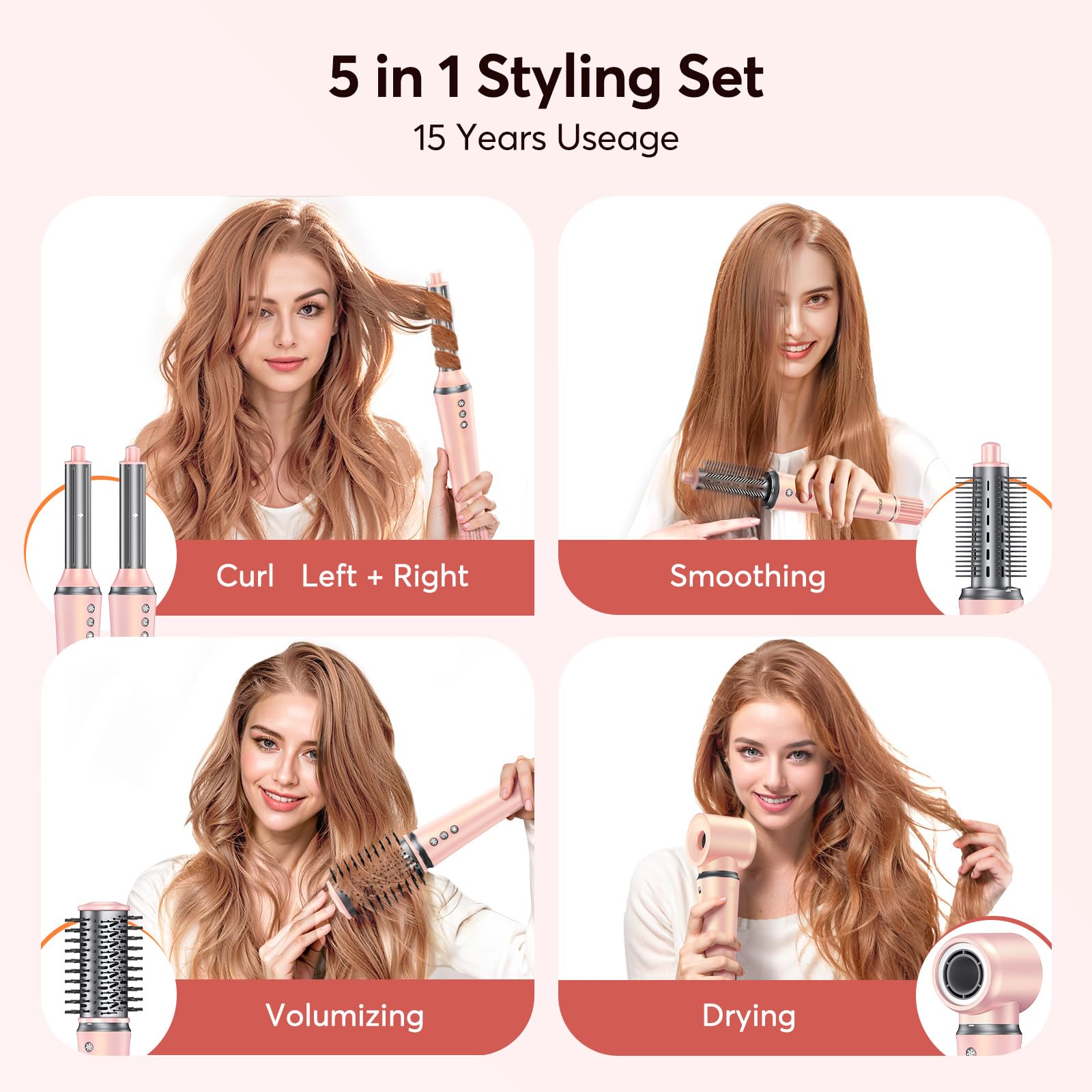 Bopcal auto-wrap curlers in action — natural, lasting curls with effortless precision.
