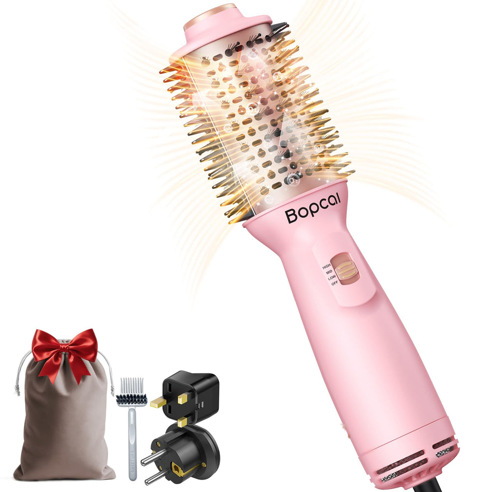 Bopcal carry-on-travel-styling-brush keeps the tool ready for trips.