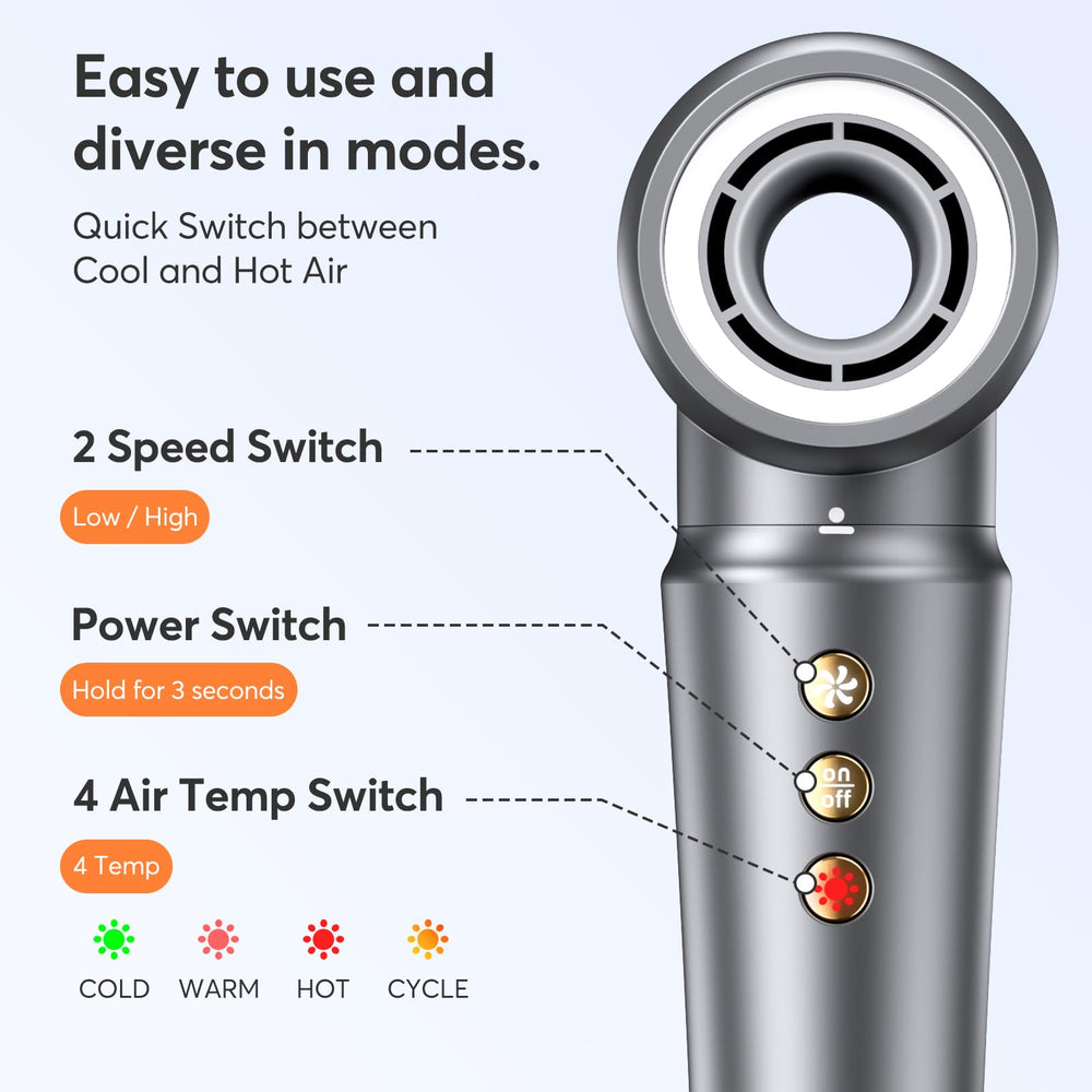 Bopcal ergonomic handle design supports comfortable styling sessions