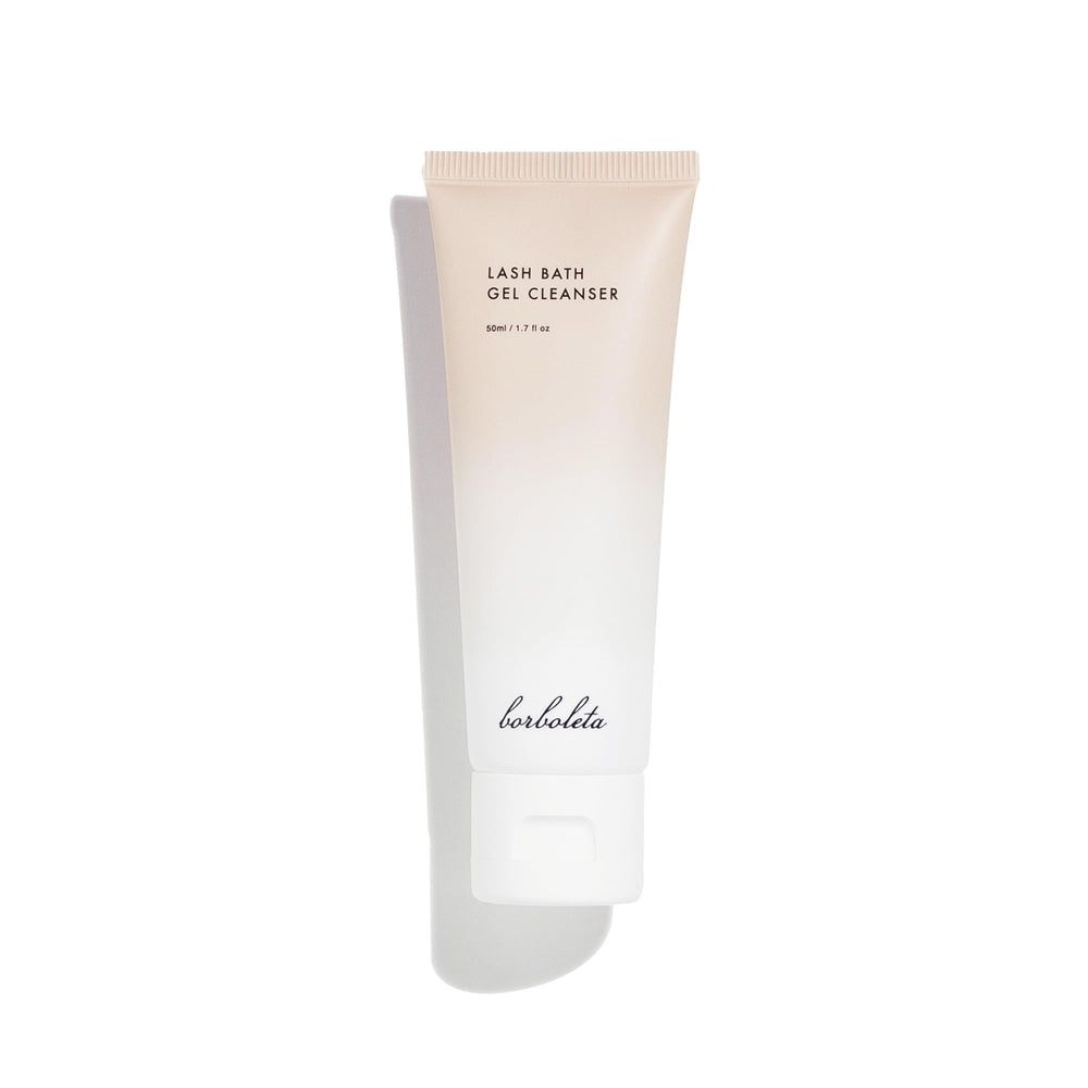 Borboleta Lash Bath Gel Cleanser full-size bottle for lash extension care