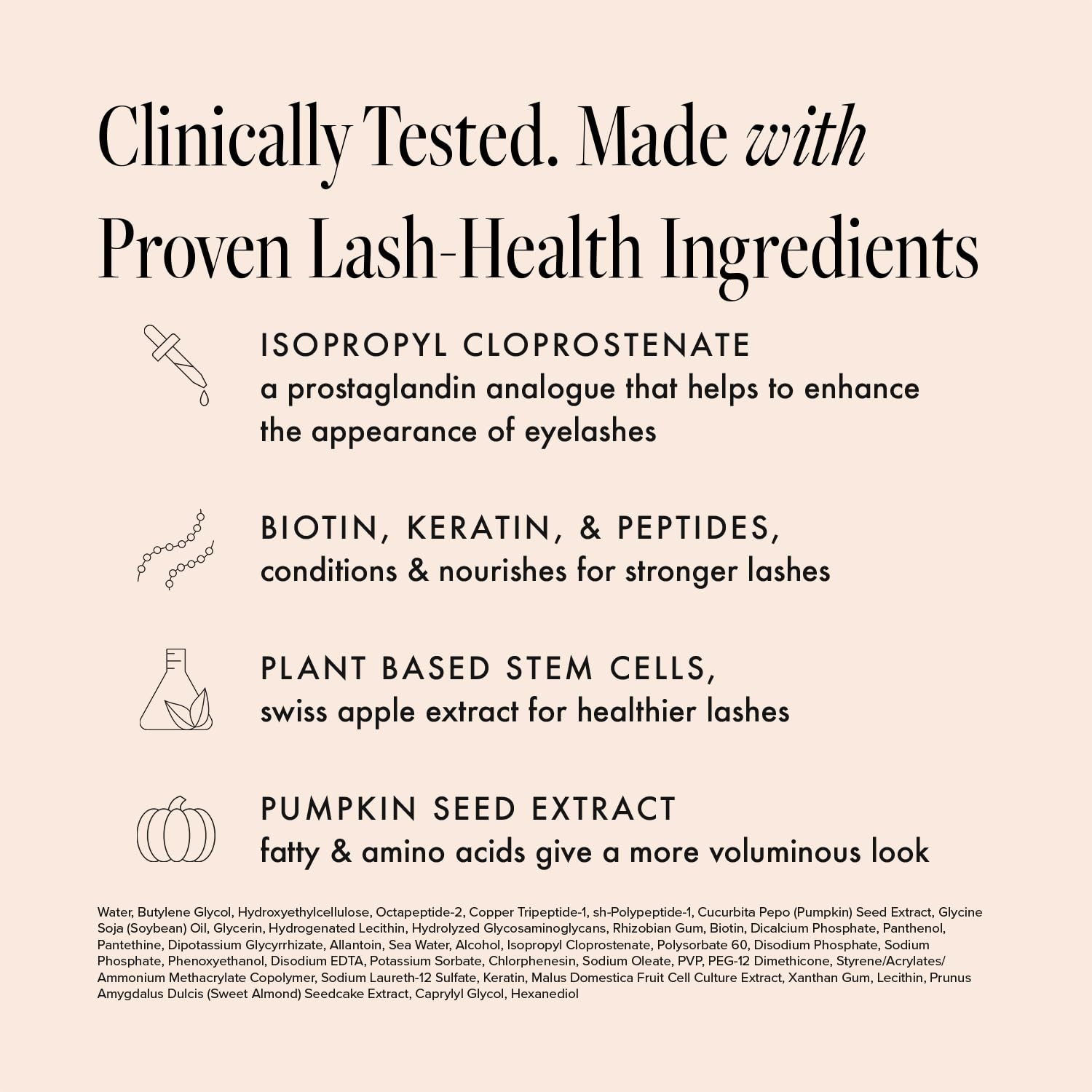 Borboleta Lash Serum in an evening routine setup for lash nourishment