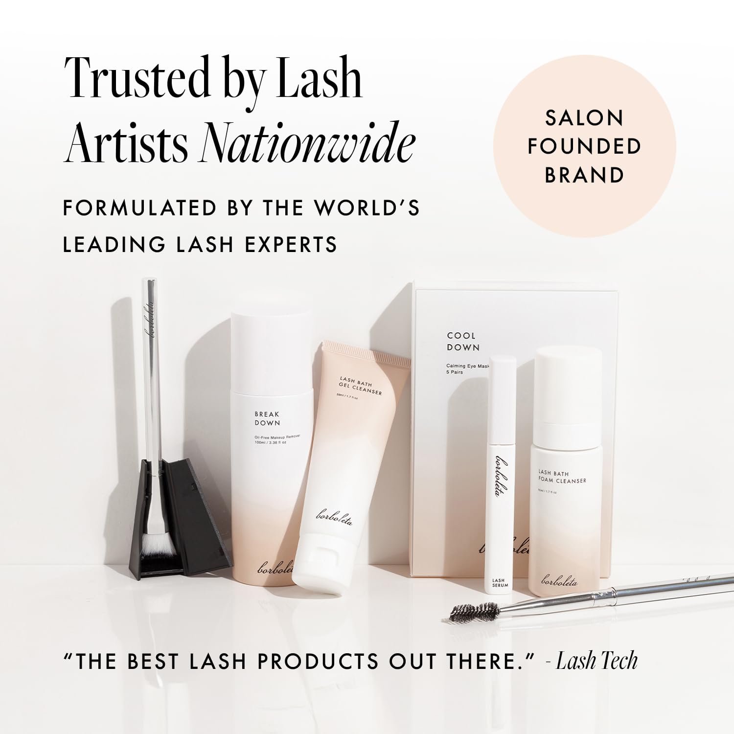 Borboleta Lash Serum ingredients highlight pumpkin seed and Swiss apple extracts