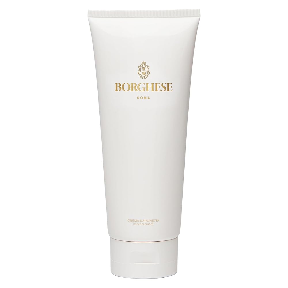 Borghese Crema Saponetta foam-lather cleanses gently for all skin types.