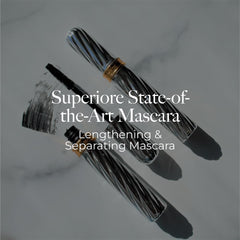 Borghese Superiore mascara brush application demonstrating separated lashes