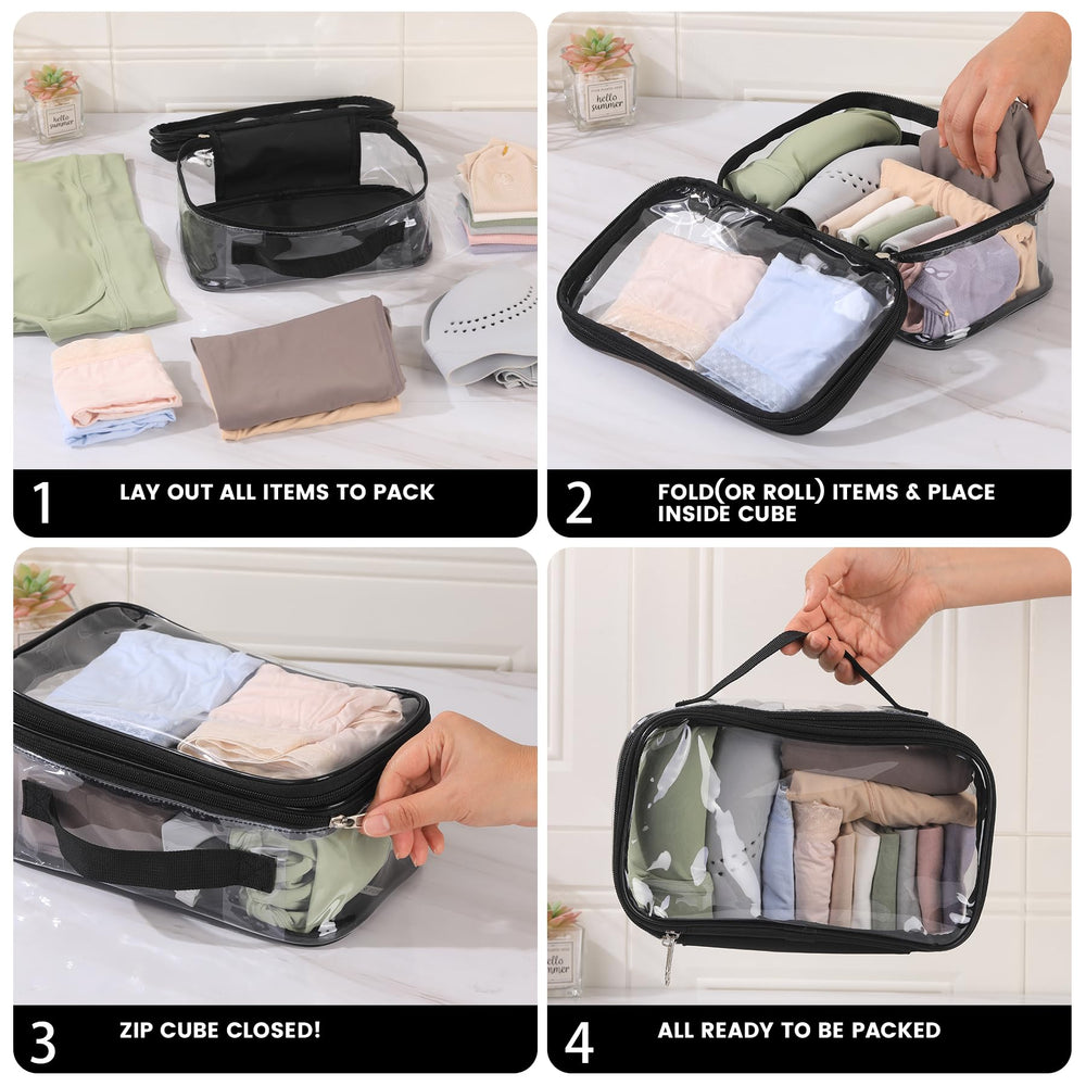BORMELUN clear diaper bag organization demonstrates versatile baby-essentials storage.