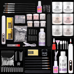 Born Pretty acrylic nail kit all-in-one package for beginners, convenient at-home manicure.