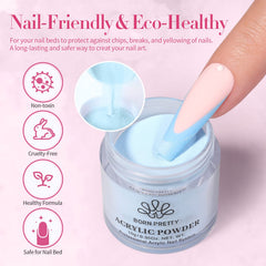 Born Pretty 24-color set with solid and glitter shades for nails