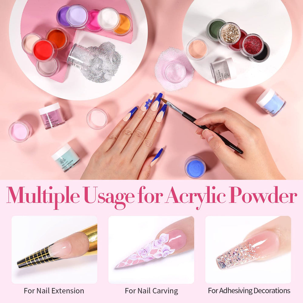 Born Pretty fall-winter acrylic powders that require no lamp for quick application