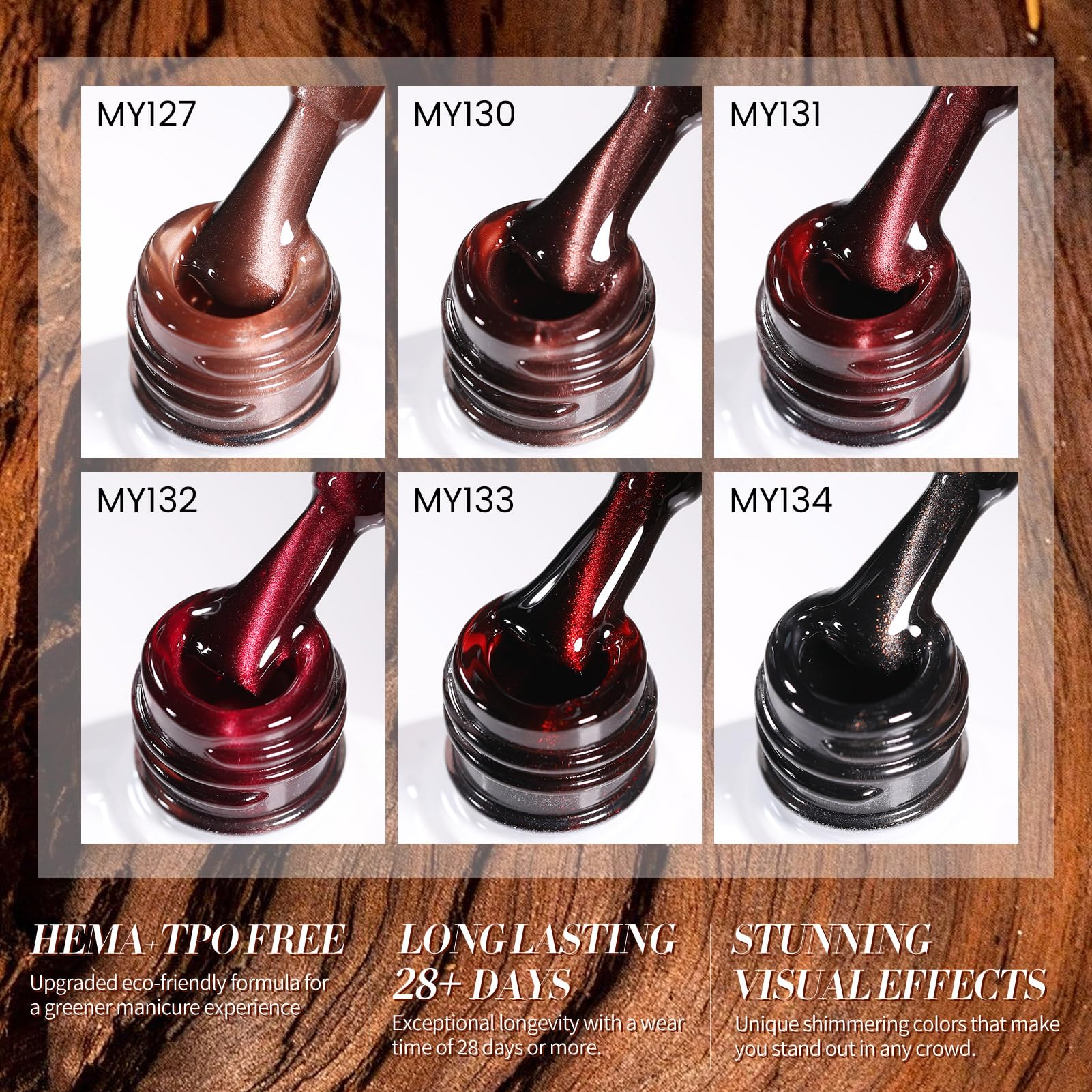 Born Pretty Cat Magnetic Eye gel polish during application for a DIY manicure at home