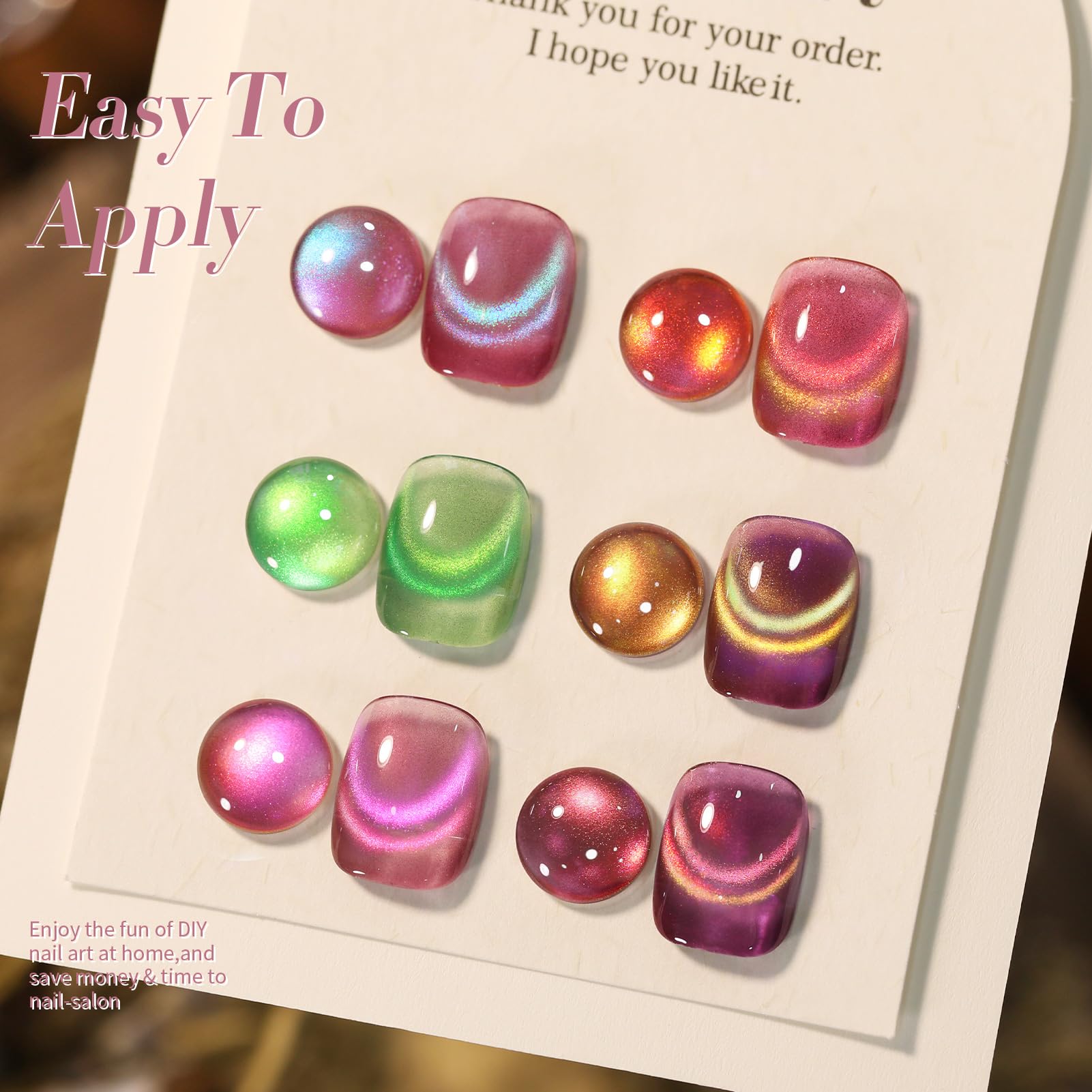 Born Pretty Firefly Aurora Series 6PCS pack offers multiple color options.