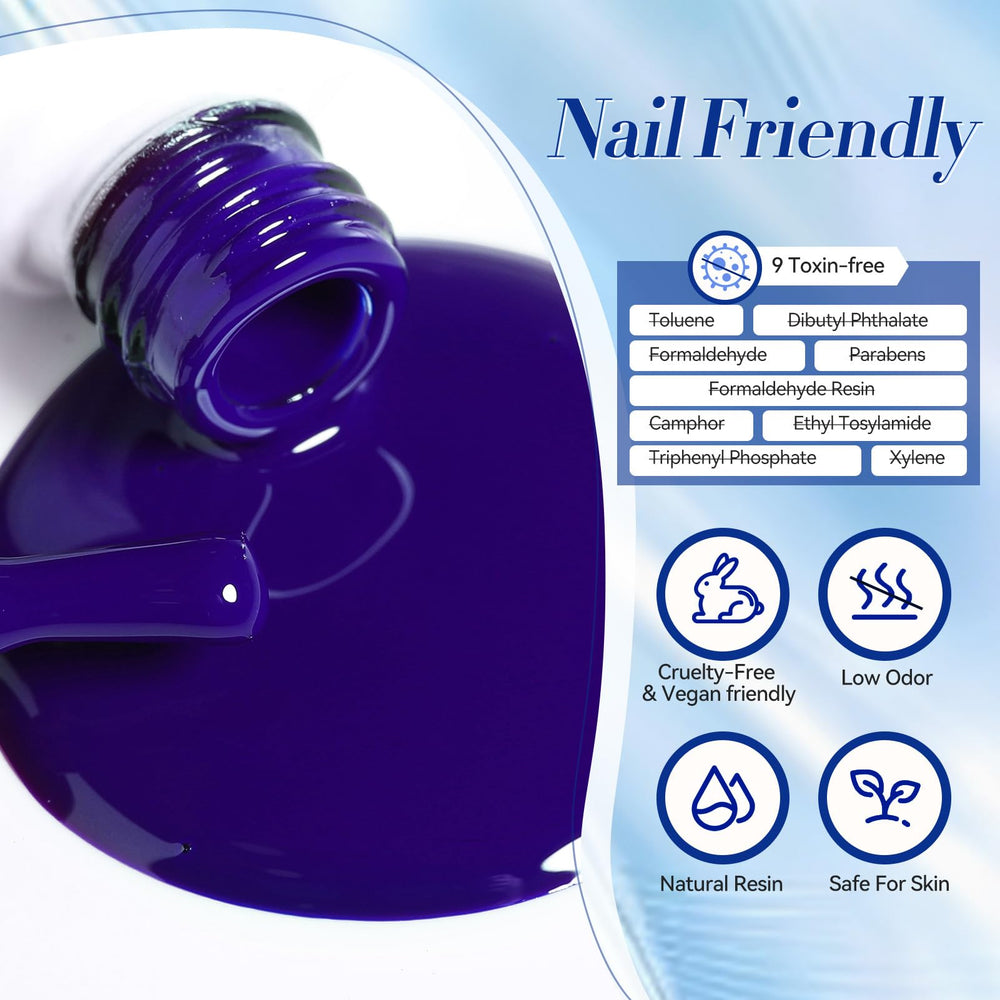 Born Pretty gift-pack blue gel polish set suggests a curated holiday present.