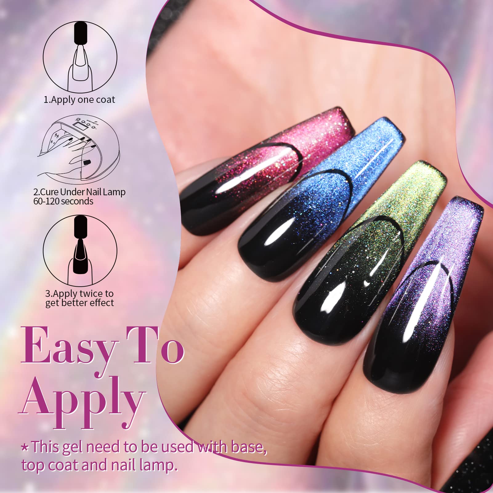 Born Pretty gift-ready-nail-polish-set shows a versatile six-pack kit for gifting.