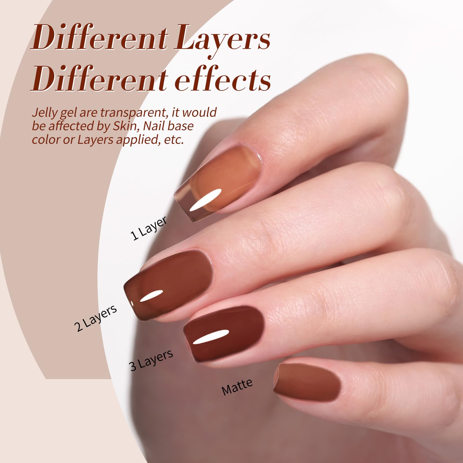 Born Pretty application demo image showing easy layering and shaping.