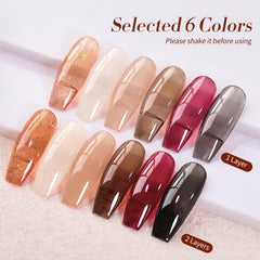 Born Pretty jelly black nail polish bottle for bold, chic gel nails.