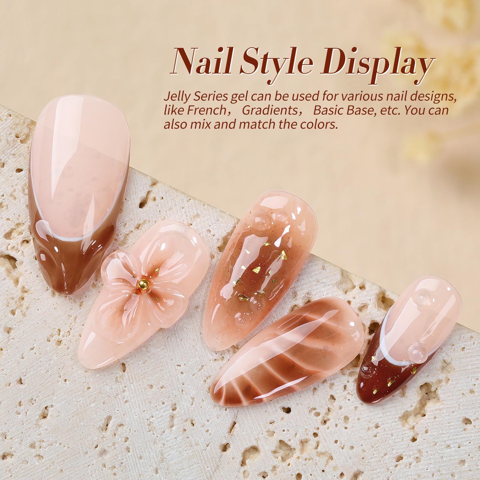 Born Pretty jelly burgundy nail polish bottle for elegant manicure.