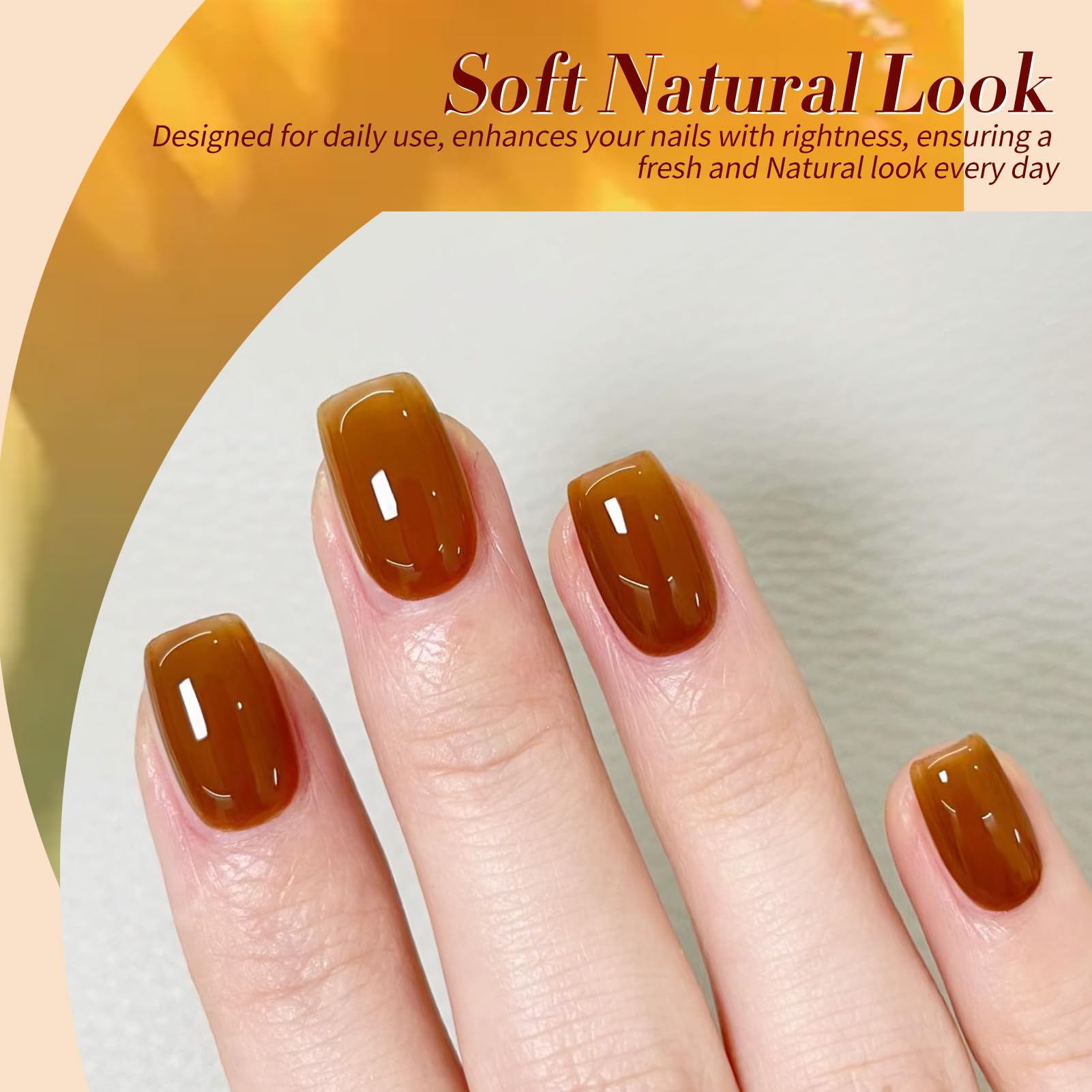 Born Pretty jelly gel nail polish blue bottle offers cool glassy finish.