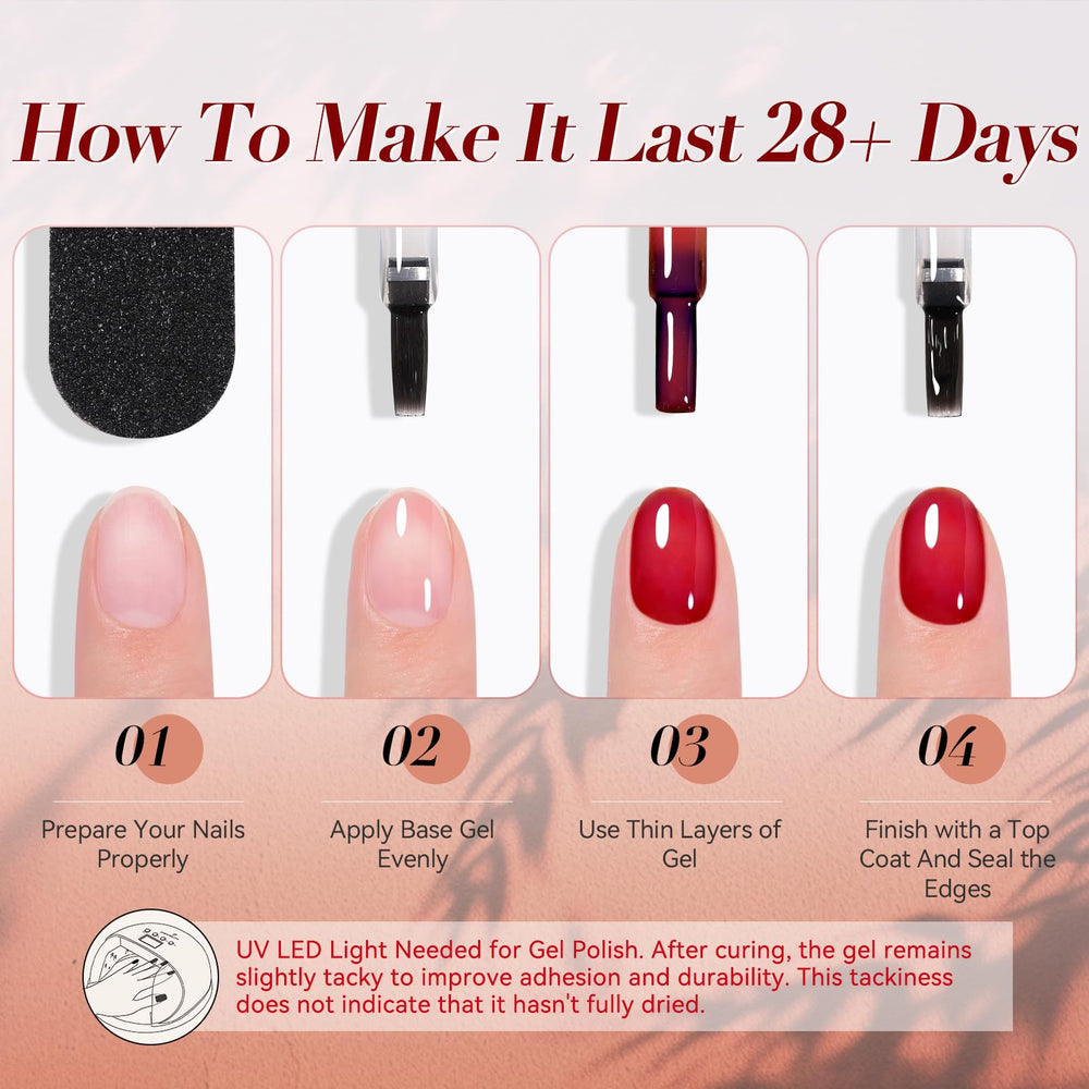 Born Pretty jelly gel nail polish packaging highlights a premium home manicure set.