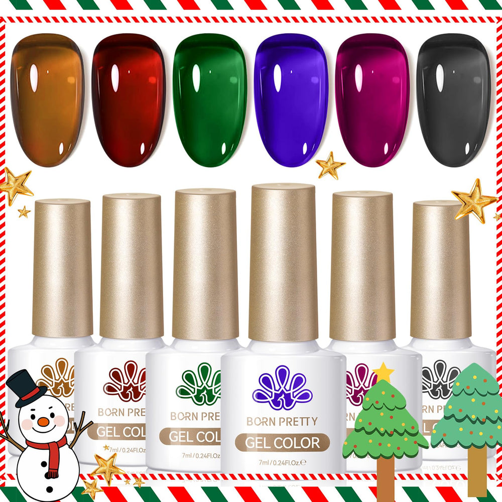 Born Pretty jelly gel nail polish in brown bottle offers rich fall color and smooth application.