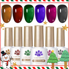 Born Pretty jelly gel nail polish in brown bottle offers rich fall color and smooth application.